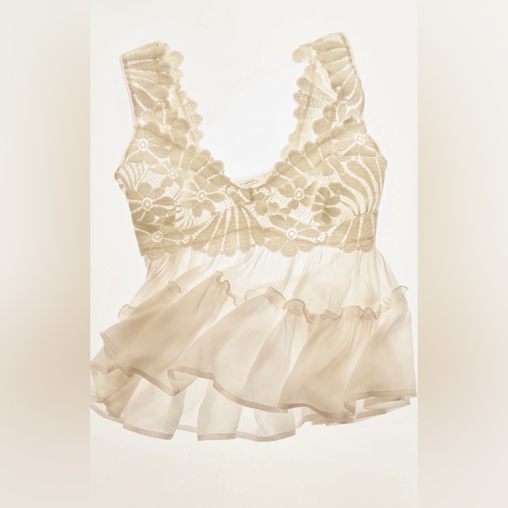 Intimately Petal Party Shapeless Cami NWOT clean ivory - Picture 5 of 5